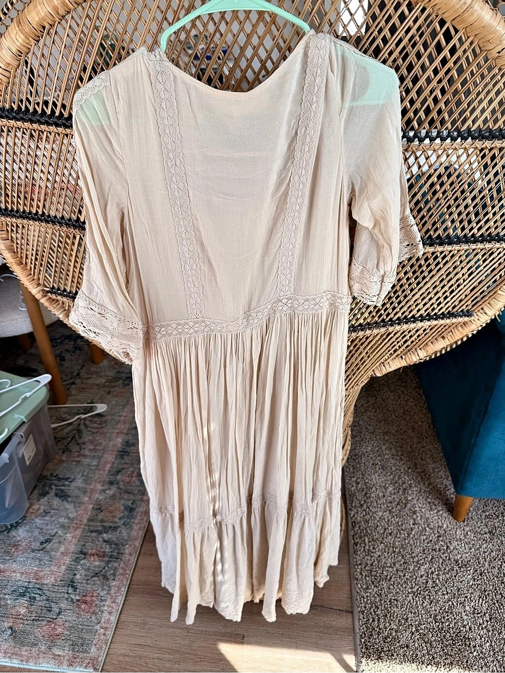 Spell & The Gypsy Cream Lace Maxi Dress